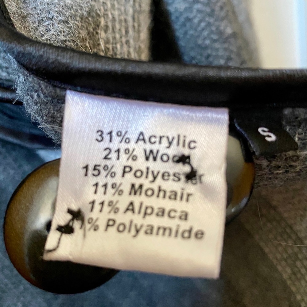 ❤️❤️RODEBJER wool- mohair Trench Coat❤️❤️ - Picture 12 of 13